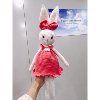 Thỏ váy hồng (50cm cả tai)