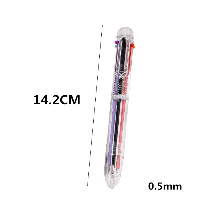 Bút bi trong suốt có 6 màu chất lượng cao XJJ688