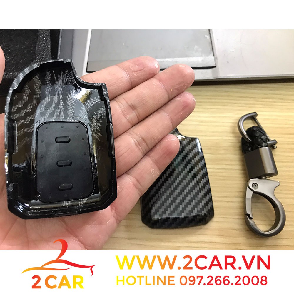 Ốp chìa khóa carbon xe Vios/Yaris 2019-2021 vân Cacbon cao cấp