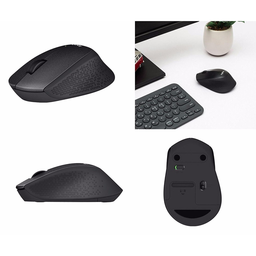 [Freeship toàn quốc từ 50k] Chuột không dây Logitech M331 Wireless Silent (Đen)