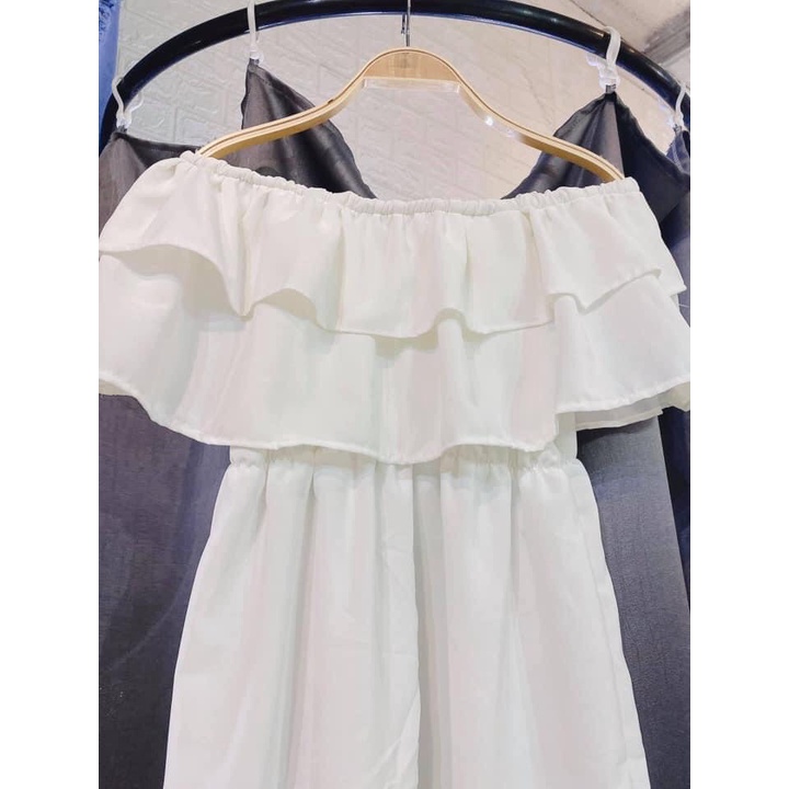 [ SIÊU PHẨM HÈ 2022] ĐẦM BẸT VAI TƠ BO CHUN EO/Nữ tính, quyến rũ với lớp bèo mang lại cho bạn vẻ đẹp