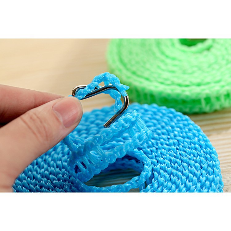 Dây Phơi Quần Áo Thông Minh 5m Nhựa Có Lỗ Móc Treo Chống Dồn Chống Xô Tiện Lợi 1117 SHOP KHO TỔNG88