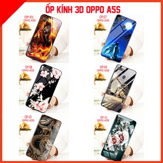 Ốp lưng kính 3D OPPO A5S, ốp lưng kính 3d sang trọng, ảnh thật shop e có cung cấp video thực tế Educase68