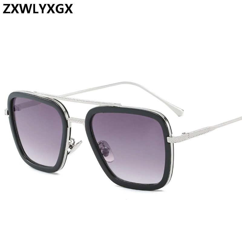 Kính Mát Gọng Kim Loại Chống Tia Uv400 Phong Cách Cổ Điển Cho Nam | BigBuy360 - bigbuy360.vn