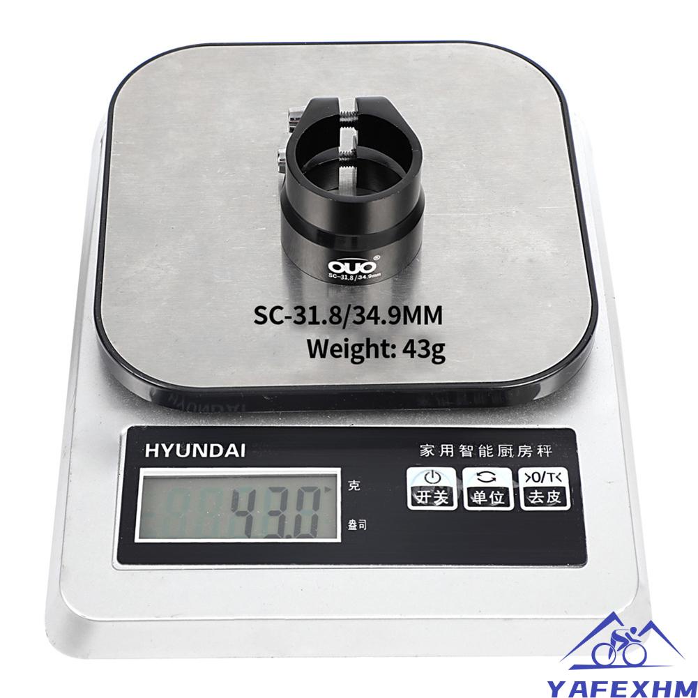 Kẹp Cố Định Yên Xe Đạp Hai Lớp Bằng Hợp Kim Nhôm 34.9mm 43g OUO