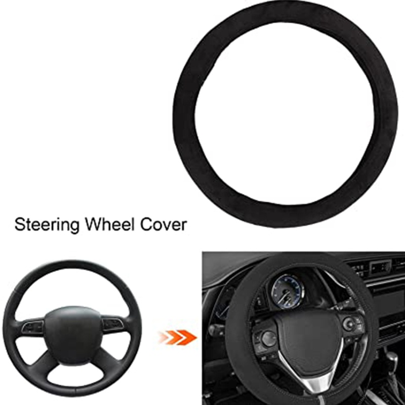 Đệm Sưởi Ấm Tay Mềm Mại Cho Vô Lăng Xe Hơi