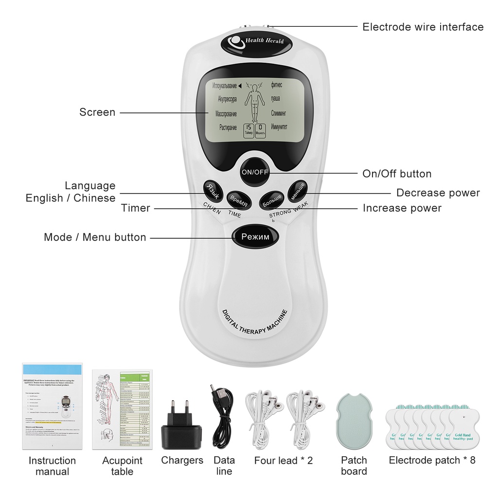 Máy Mát Xa Kích Thích Cơ Bắp Bằng Điện SALORIE