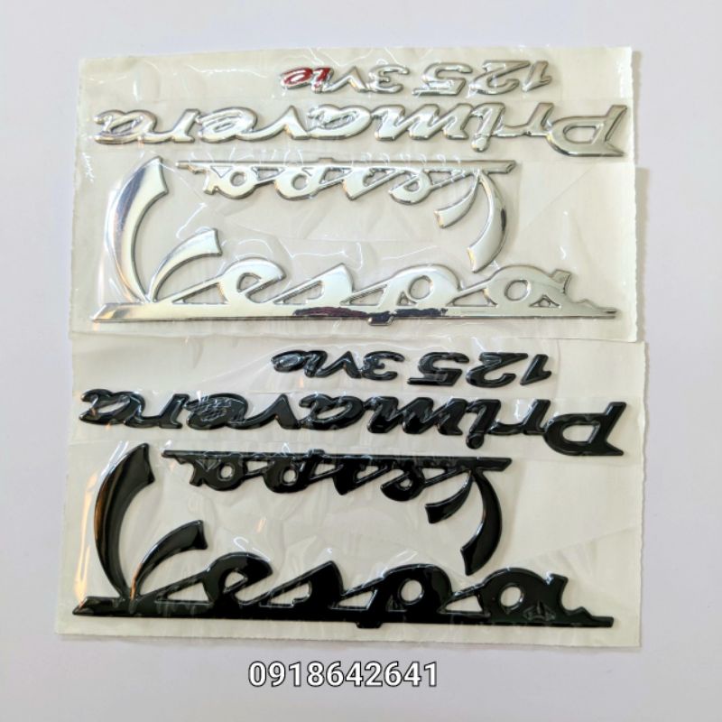 Bộ tem chữ cho vespa primavera 125 3vie như zin