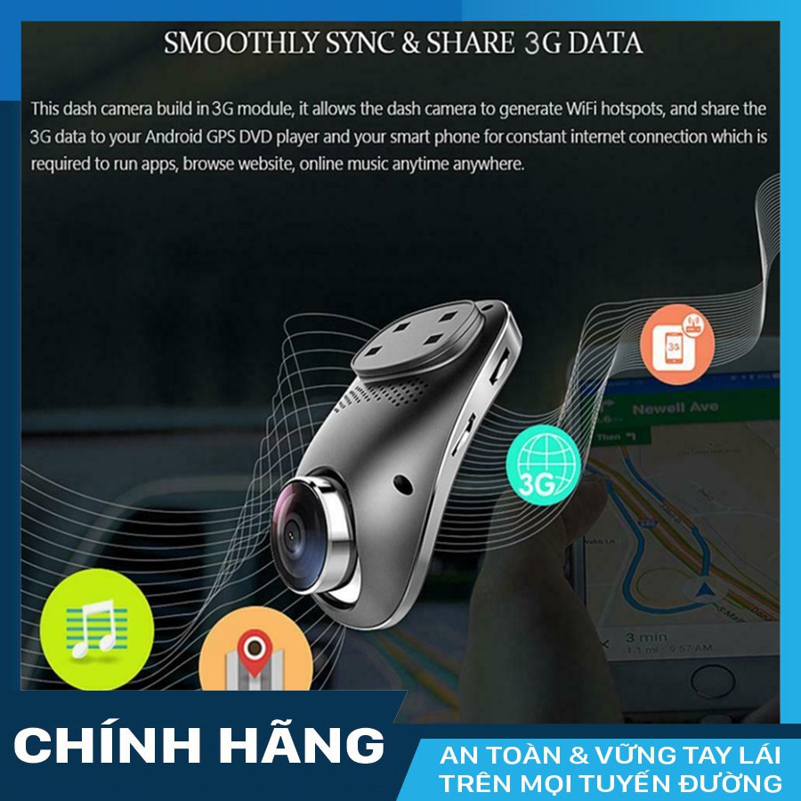 Camera hành trình Fusion A6 định vị xe ô tô từ xa + thẻ nhớ 32GB kèm Sim 4G miễn phí Data 12 tháng | BigBuy360 - bigbuy360.vn