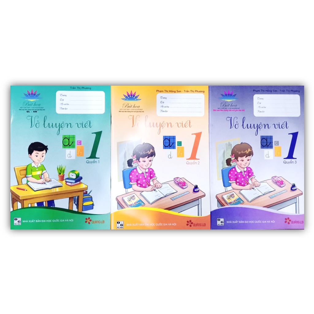 Sách - Combo Vở Luyện Viết 1 (Quyển 1+2+3)