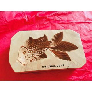 KHUÔN CÁ CHÉP TRUNG THU KHUÔN GỖ CÁ CHÉP TRUNG THU 150GR