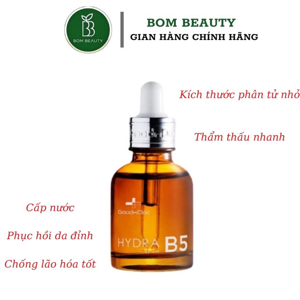 (Hàng nhập khẩu) Serum Dưỡng Ẩm Phục Hồi Cấp Nước Chống Lão Hóa Da GoodnDoc Hydra B5