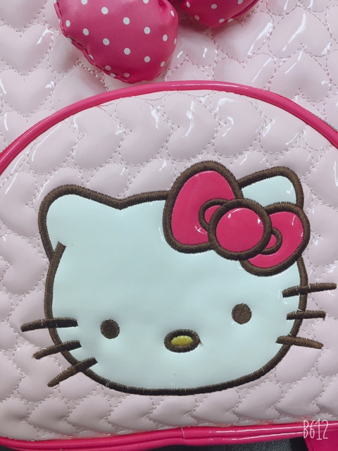 (Siêu rẻ-siêu sịn)Balo kitty cho bé cực xinh+bền+nhẹ+chắc chắn(26*24*10cm) - Vali Đội Cấn
