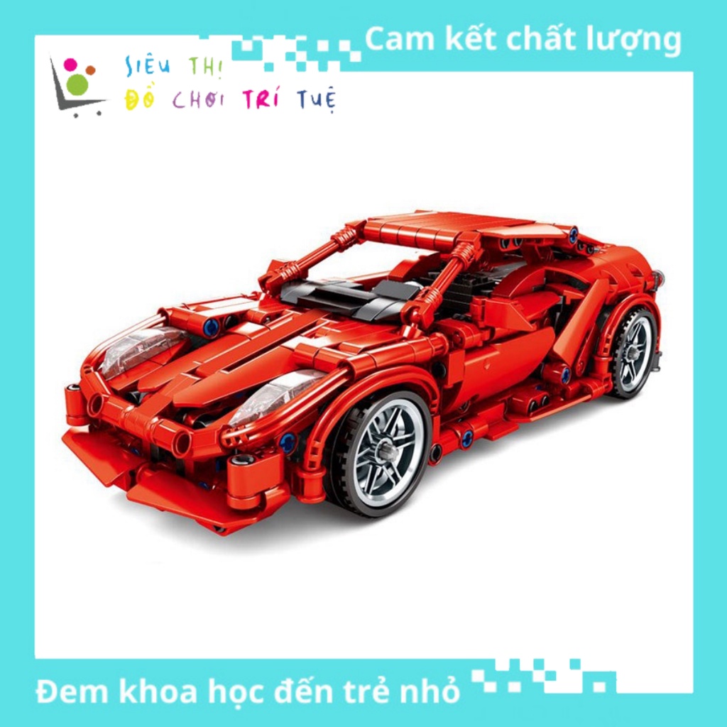 Đồ Chơi Lắp Ráp Lego Mô Hình Siêu Xe Ferrari Sy Block 8153 Với 603 Chi Tiết Chuyển Động Kéo Cót Chạy Đà Có Bảo Hành