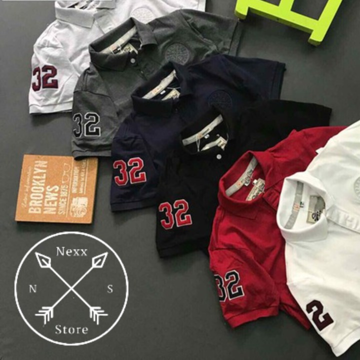 Áo thun polo nam cá sấu có cổ bẻ sọc ngang cao cấp trung niên số 32 Nexx&amp;Dee -PL32