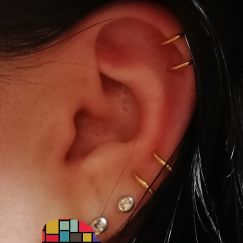 Khuyên kẹp vành tai đơn giản cá tính cho nữ