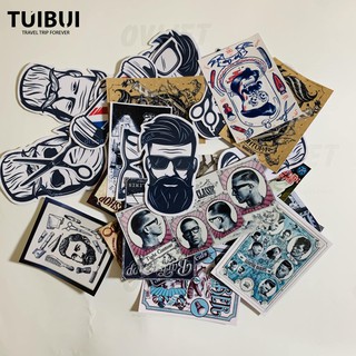 Sticker Barber shop chống nước dán laptop, điện thoại, đàn guitar, mũ bảo hiểm, vali, trang trí nhà.