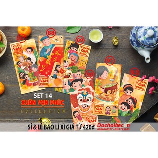 Bao lì xì tết 2021 - Sỉ 1000 cái - Nhiều mẫu