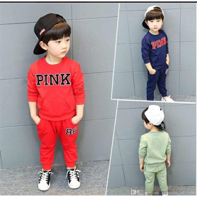 Combo bộ dài tay Pink