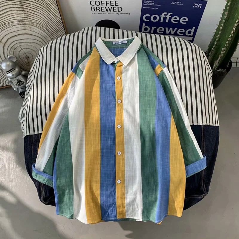 Áo Sơ Mi Tay Dài Phong Cách Âu Mỹ Thời Trang Cho Nam Giới Size M-5Xl | BigBuy360 - bigbuy360.vn