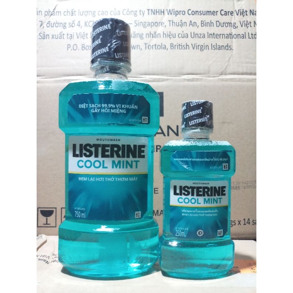 Nước Xúc Miệng Listerine 250ml -750ml hàng chính hãng