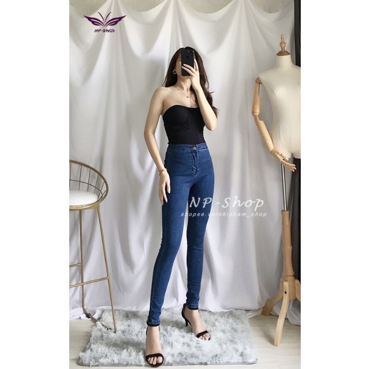 [ Mã FAGREEN55 giảm 10% tối đa 30K đơn 99K] QUẦN JEAN NỮ LƯNG CAO CO GIÃN TỐT (BHGS-07)