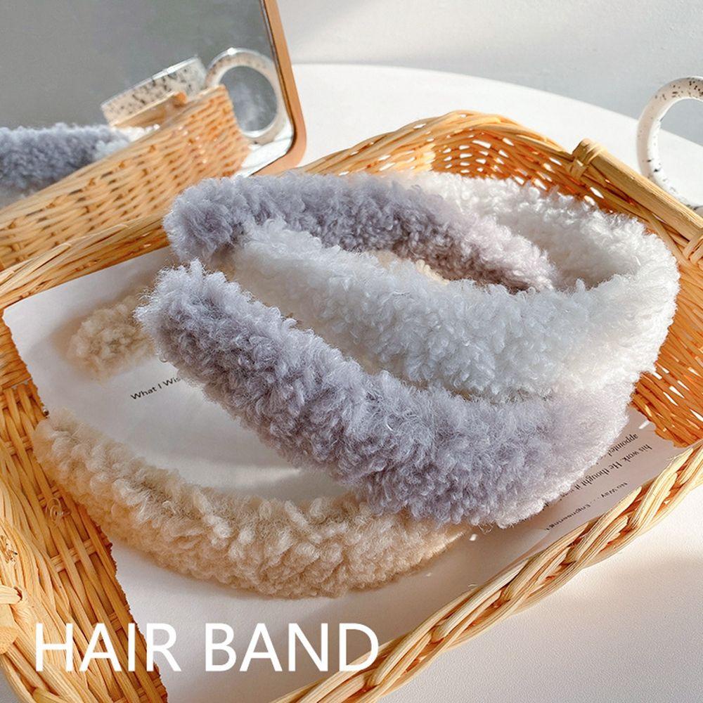 Băng Đô Lông Cừu Màu Sắc Ngọt Ngào WMES15H Rửa Mặt Cho Nữ