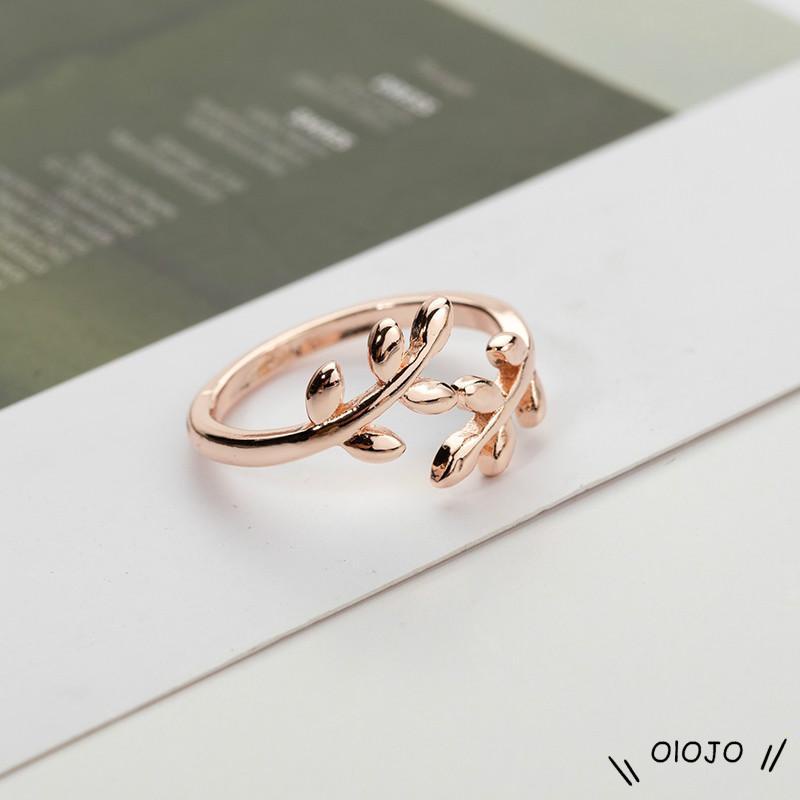 Nhẫn Họa Tiết Lá Cây Tự Vệ Độc Đáo