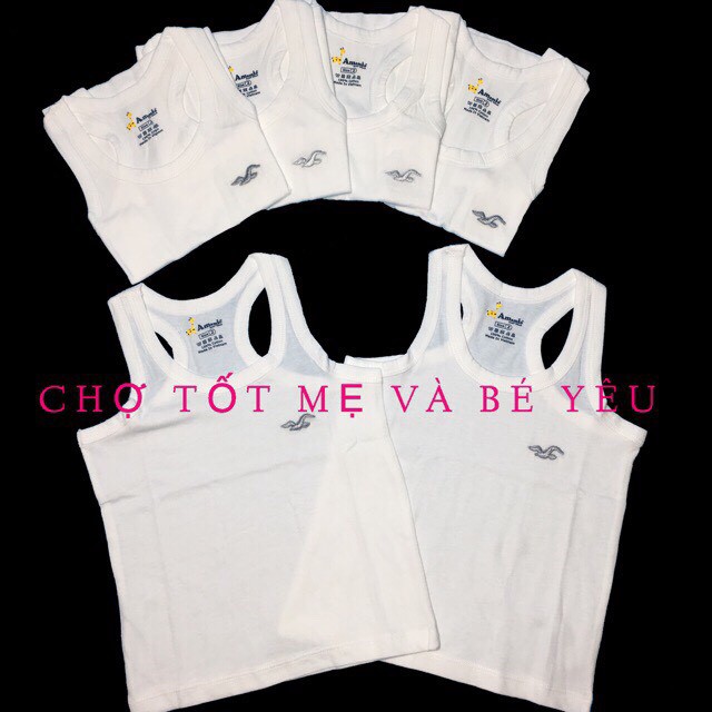 [CHẤT ĐẸP] Combo 5 Áo Ba Lỗ Mặc Mát Cho Bé Thun 4 Chiều