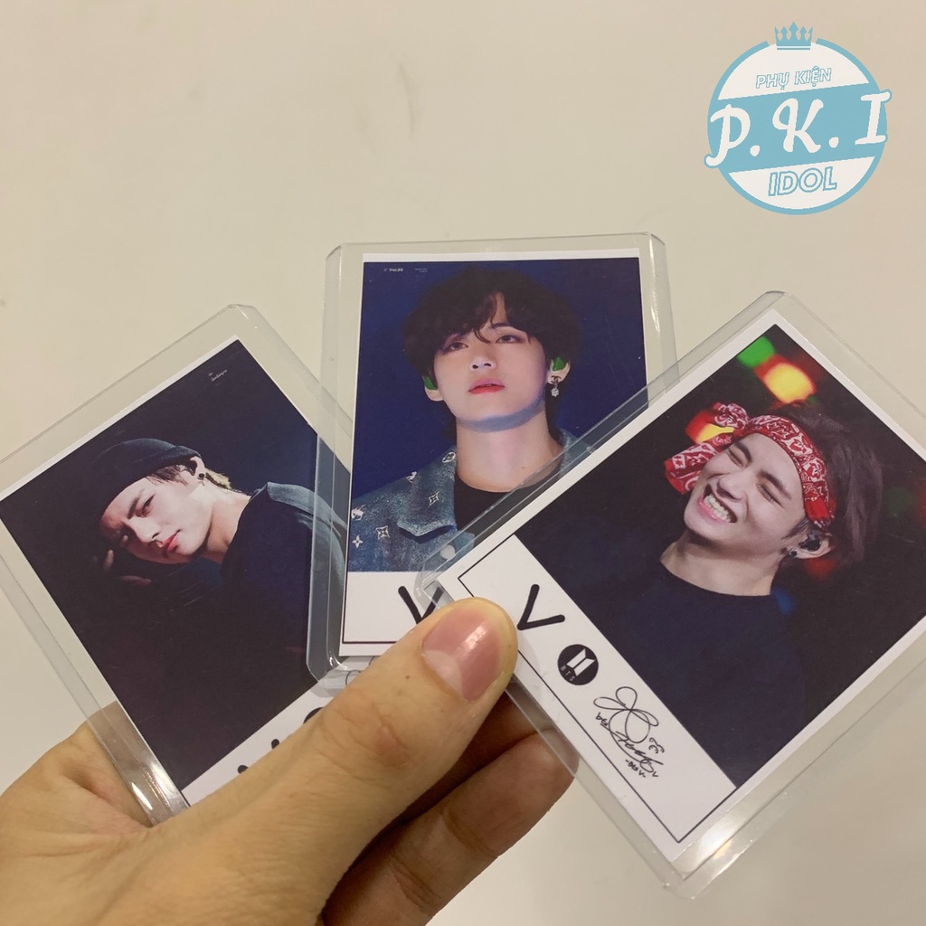 Bộ Lomo Card Kèm Chữ Kí V B.T.S - TẶNG KÈM 9 TOPLOADER BẢO VỆ