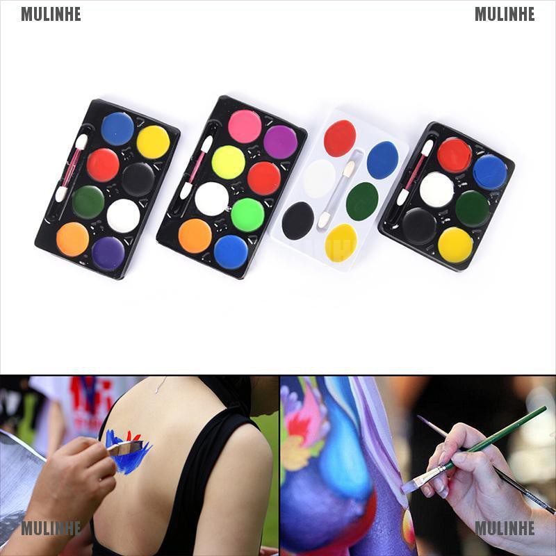 Set 5 / 6 / 8 Màu Vẽ Mặt Và Cơ Thể Nhiều Màu Sắc Độc Đáo