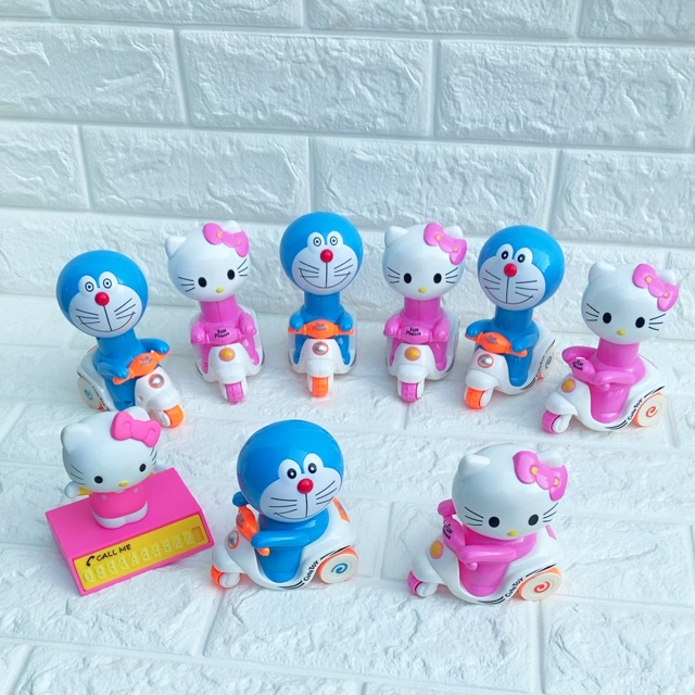 Xe đồ chơi không dùng pin Hello Kitty Doremon Doraemon