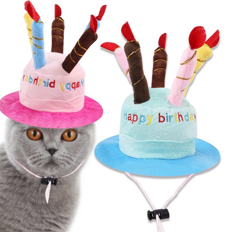 Mũ Happy birthday cho chó mèo. Mũ nón cho chó mèo