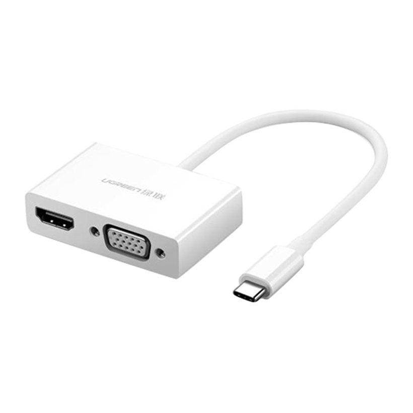 [Mã ELHACE giảm 4% đơn 300K] Cáp Chuyển USB Type C sang HDMI và VGA Ugreen 30843