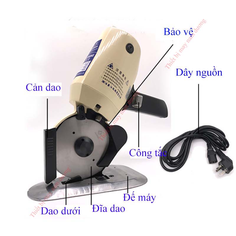 Máy cắt vải cầm tay Lejiang YJ-110 cắt được nhiều loại vật liệu với độ dày 35mm