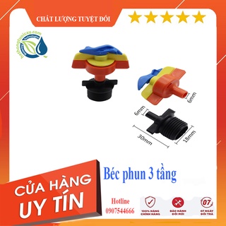 Béc tưới cây phun mưa 3 tầng kèm nối ren 21