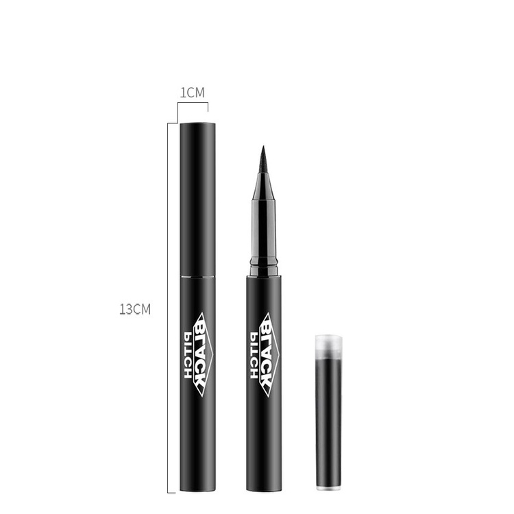 Dạ kẻ mắt Pitch Black đầu vẽ siêu mảnh / Eyeliner Me&amp;U cho nét kẻ tự nhiên, phù hợp với nhiều phong cách trang điểm