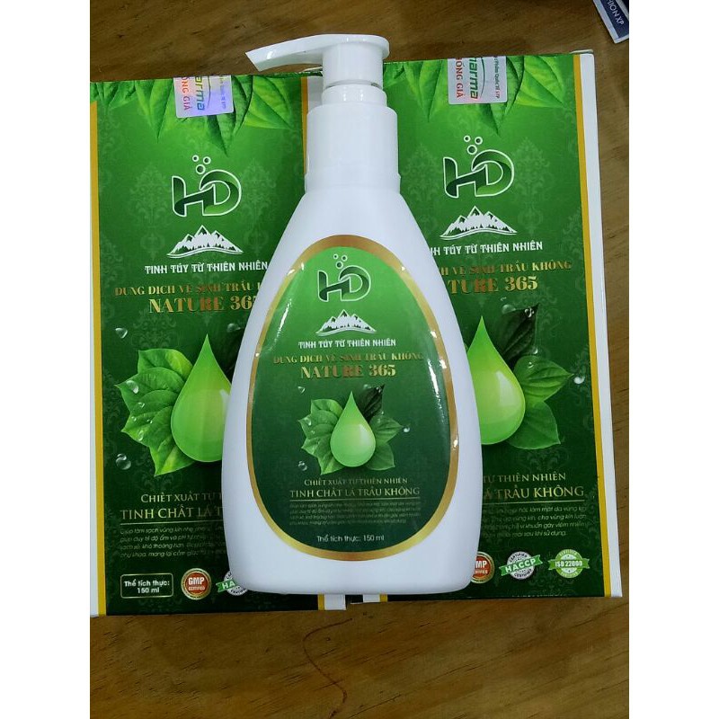 Dung dịch vệ sinh trầu không Nature 365, Mẫu mới