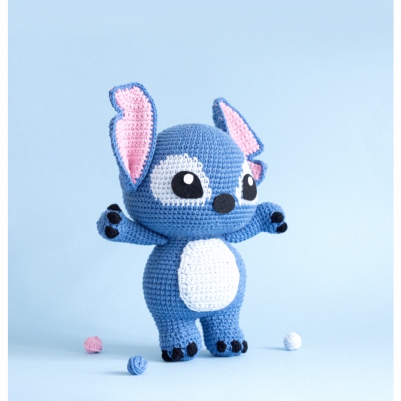 Stitch Nhồi Bông Bằng Len Cao Cấp Cho Bé - Thú Bông Handmade Đan Móc Thủ Công Bằng Tay