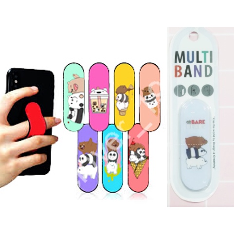 giá đỡ điện thoại gấu lotso 3 anh em gấu đứng IRDI3 phone stick molang pusheen gấu brown tonton khủng long hoàng đế mèo