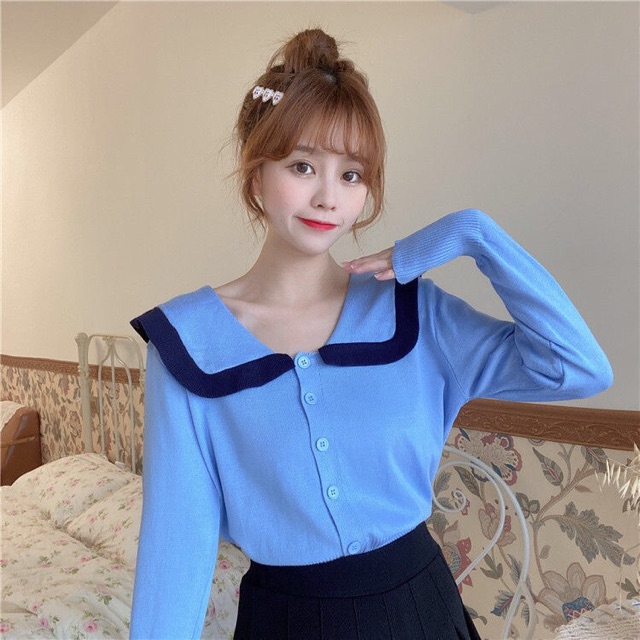 Áo len cổ thuyền siêu xinh