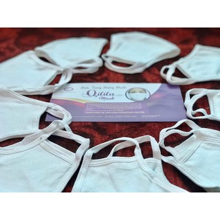 Khẩu Trang Vải Kháng Khuẩn - Combo 10 Chiếc - Qilila Mask - Hiệu Quả Duy Trì Đến 30 Lần Giặt - Ảnh Thật