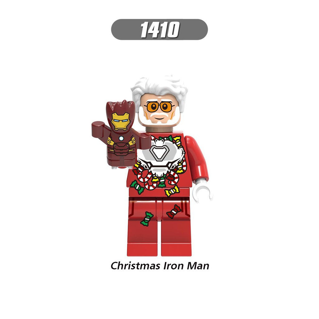 Đồ Chơi Minifigures Avenger Phiên Bản Giáng Sinh Noel Ironman Steve Yeti Mẫu Mới Ra Siêu Đẹp X0275
