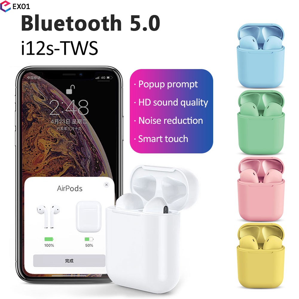 Wireless headphones for iOS Android Bluetooth 5.0