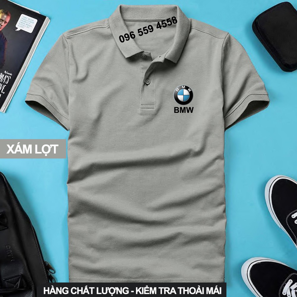 Áo thun Polo BMW Cao Cấp - Polo có cổ Logo Hãng Xe Ô tô nhiều màu sang trọng, lịch lãm, đẳng cấp, thời trang