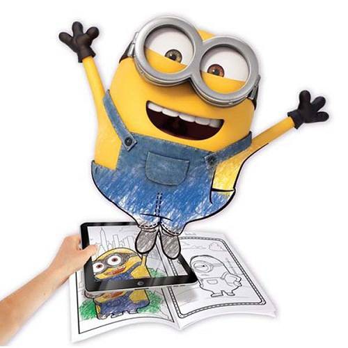 BÚT LÔNG MINI CHÍNH HÃNG CRAYOLA BỘ TÔ MÀU THẦN KỲ MINIONS (Tập Tô Màu 16 Trang, 7 Bút Sáp)