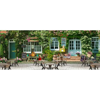 tranh dán tường 3d trang trí quán cafe,trà sữa keo sẵn