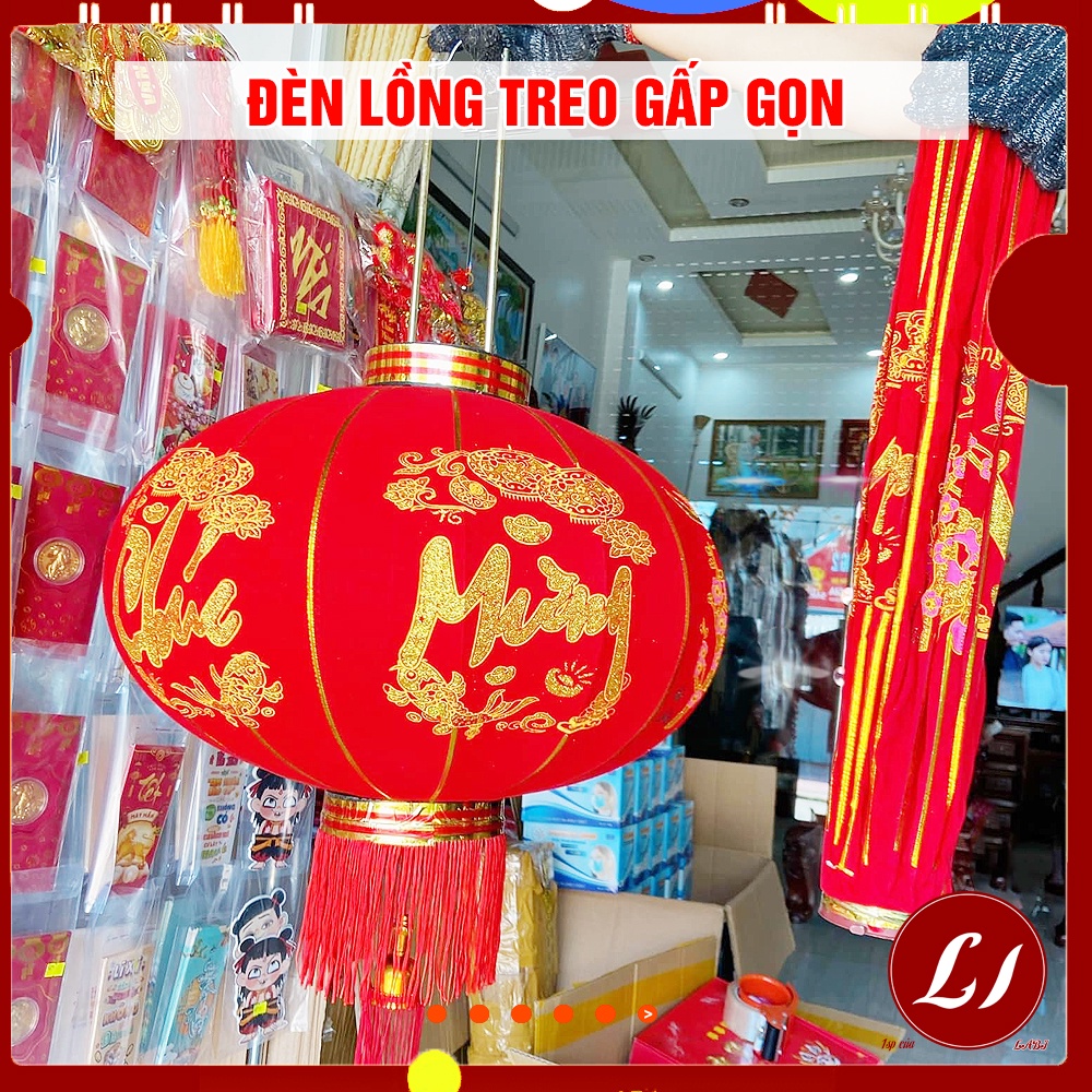 Đèn lồng đỏ gấp gọn trang trí tết, lễ hội