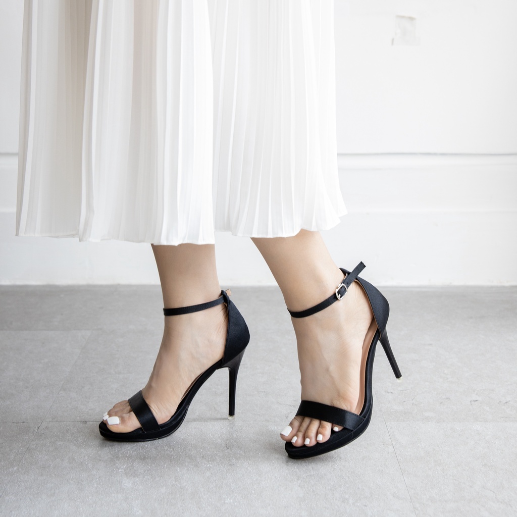 Giày Sandal Cao Gót MWC Đế Nhọn 12CM Quai Ngang Siêu Tôn Dáng NUCG - 4178