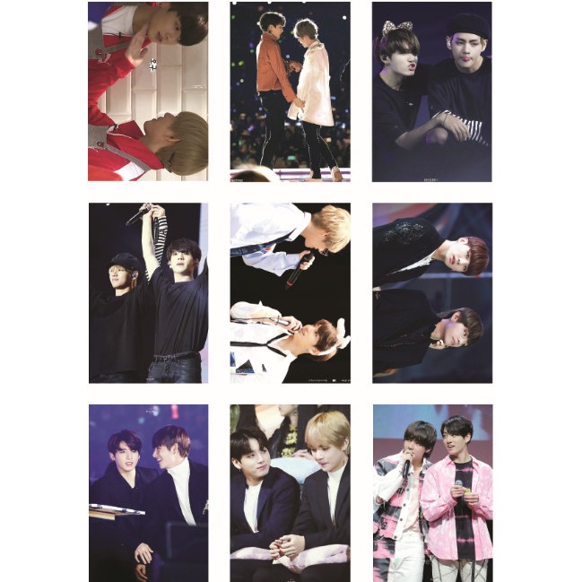 Lomo card 72 ảnh BTS Couple VKOOK (V+JUNGKOOK)